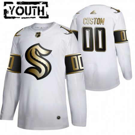 Seattle Kraken Trikot Custom 2021-22 Weiß Golden Edition Authentic - Kinder